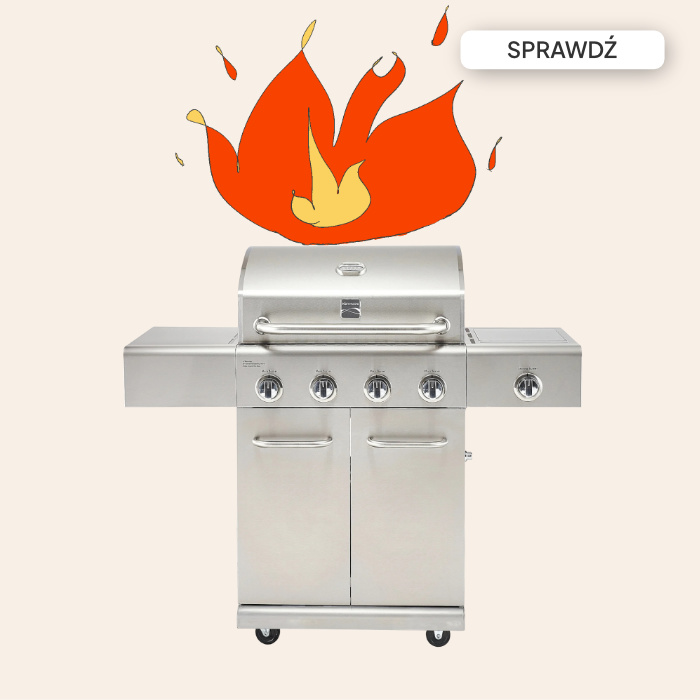 amerykański grill gazowy Kenmore do z płomieniem