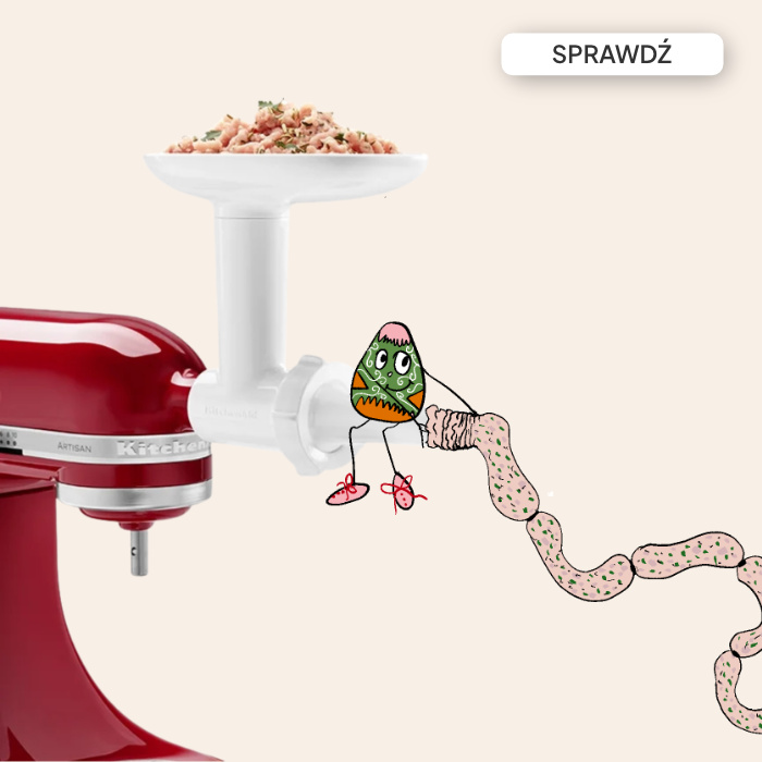 maszynka KitchenAid do mięsa i nadziewarka do kiełbas