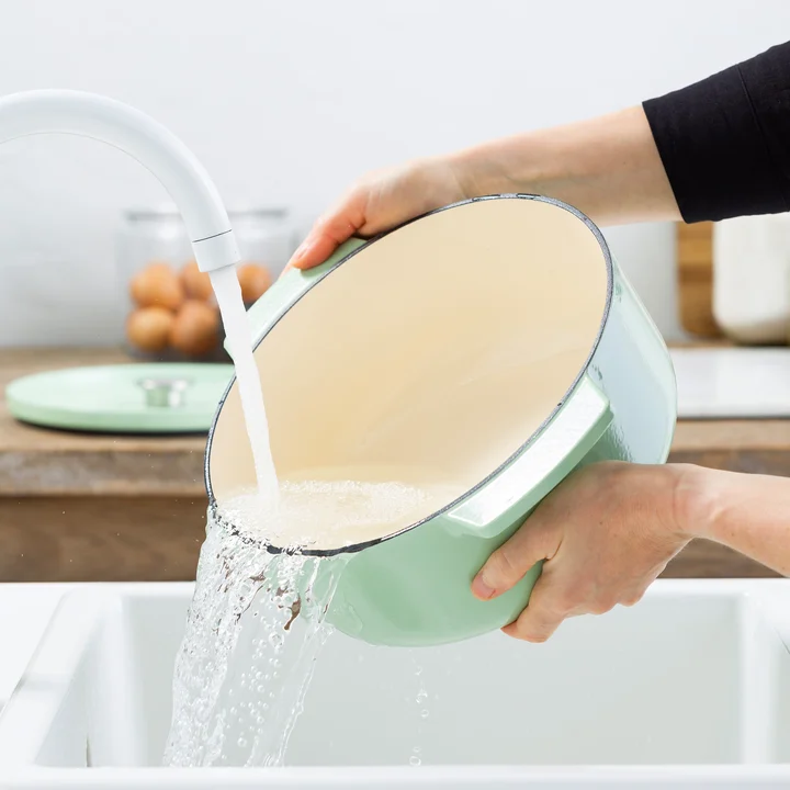 5,2L Garnek żeliwny pistacjowy