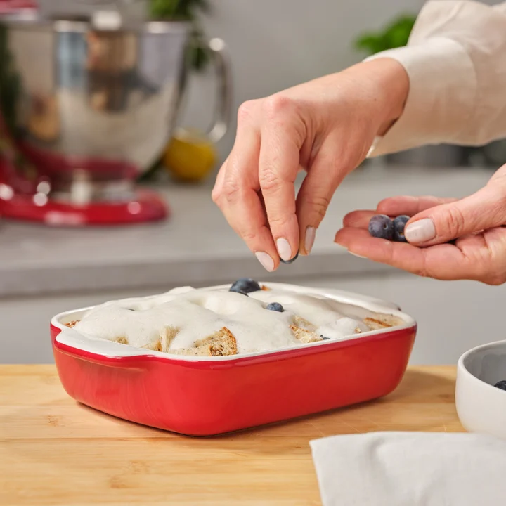 Naczynie ceramiczne 0,9L czerwone