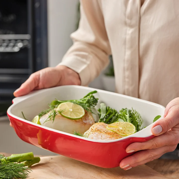 Naczynie ceramiczne 1,9L czerwone