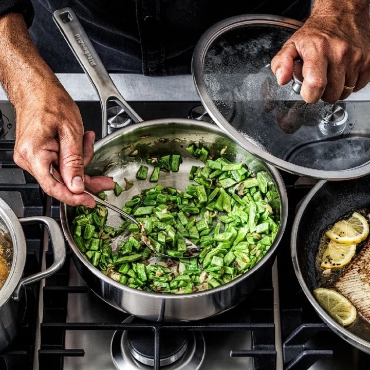 Głęboka patelnia 24cm stalowa KitchenAid