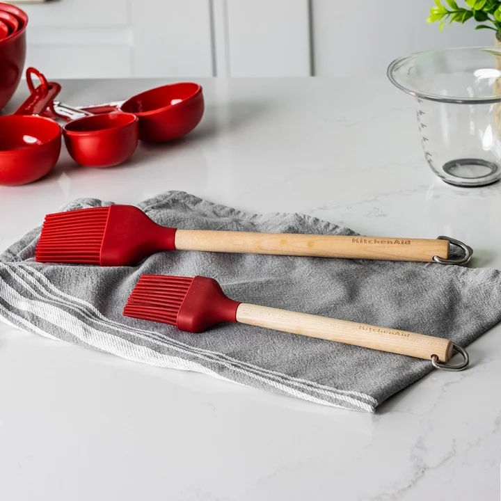 Pędzel silikonowy z drewnianą rączką Coreline