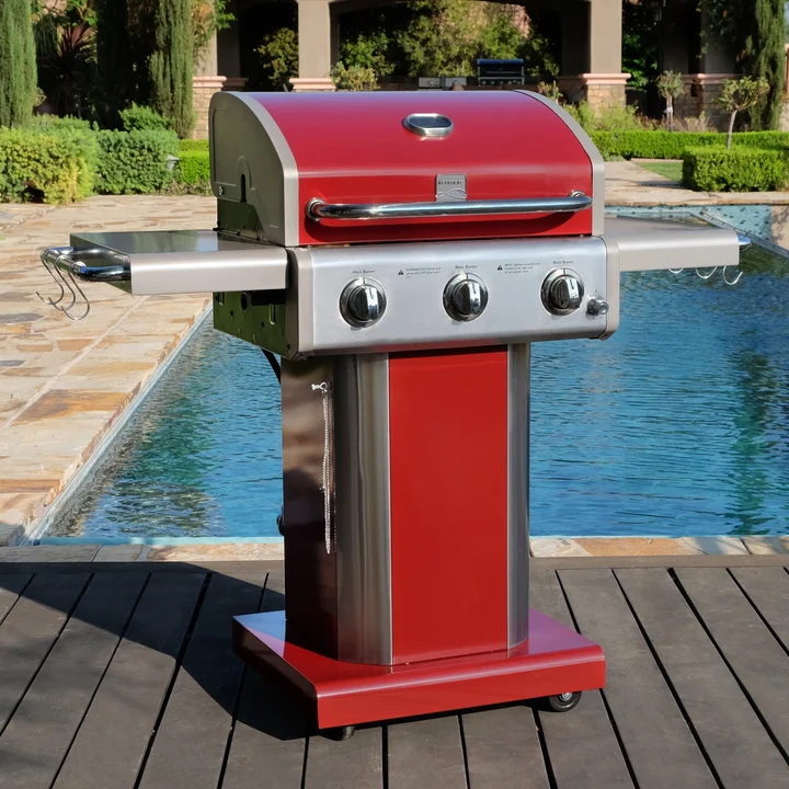 Grill 3-palnikowy Kenmore Color czerwony