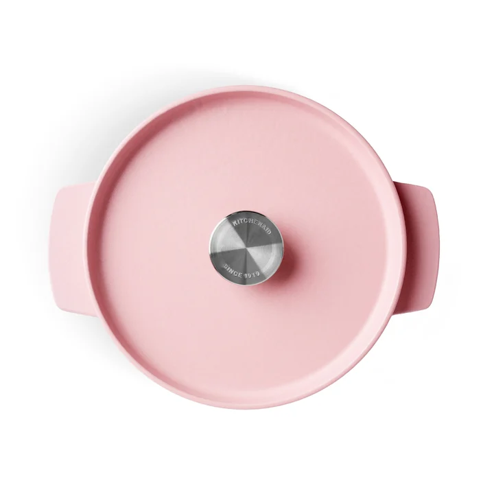 5,2L Garnek żeliwny pudrowy róż