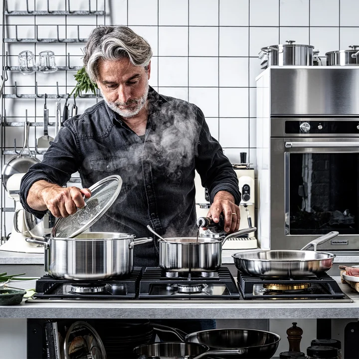 3,1L Rondel stalowy KitchenAid z pokrywką