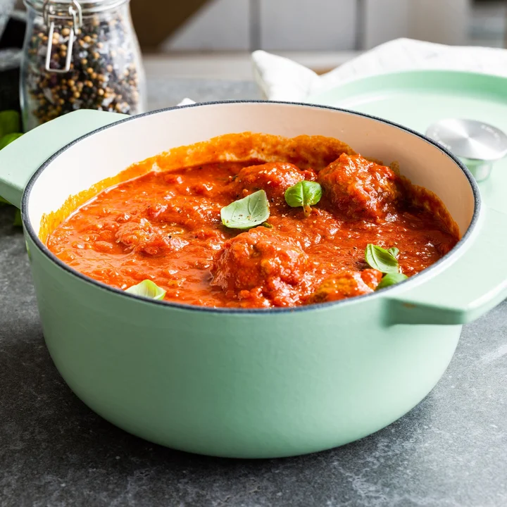 3,3L Garnek żeliwny pistacjowy