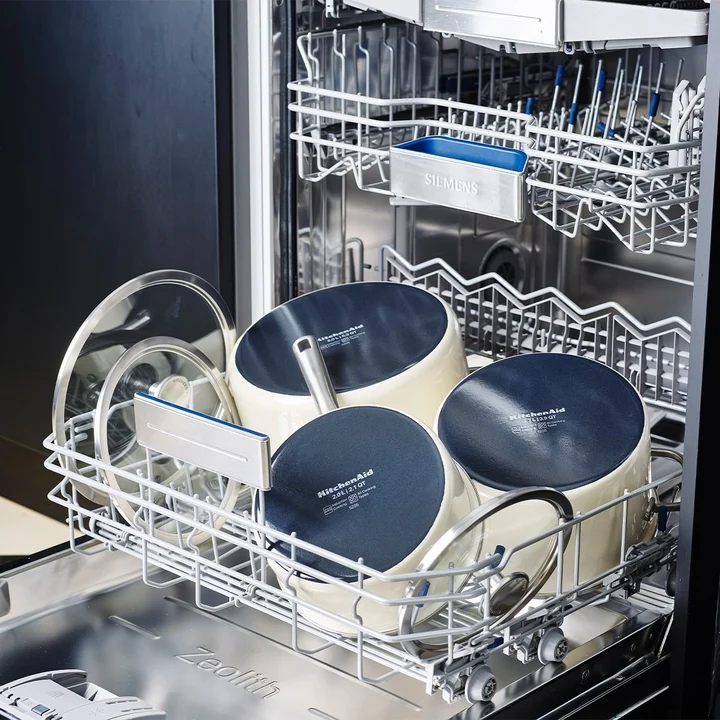 2L Rondel emaliowany z pokrywką kremowy