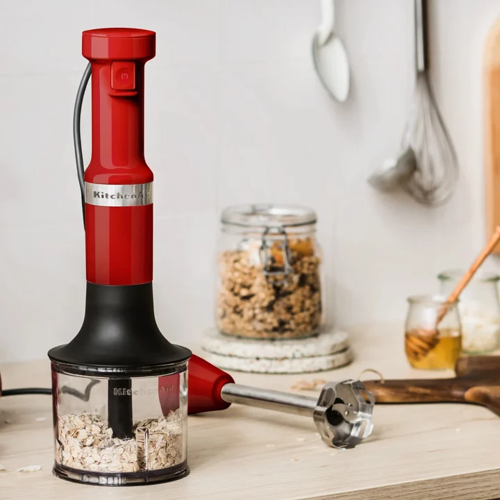 Blender ręczny z akcesoriami 5KHBV83 czerwony