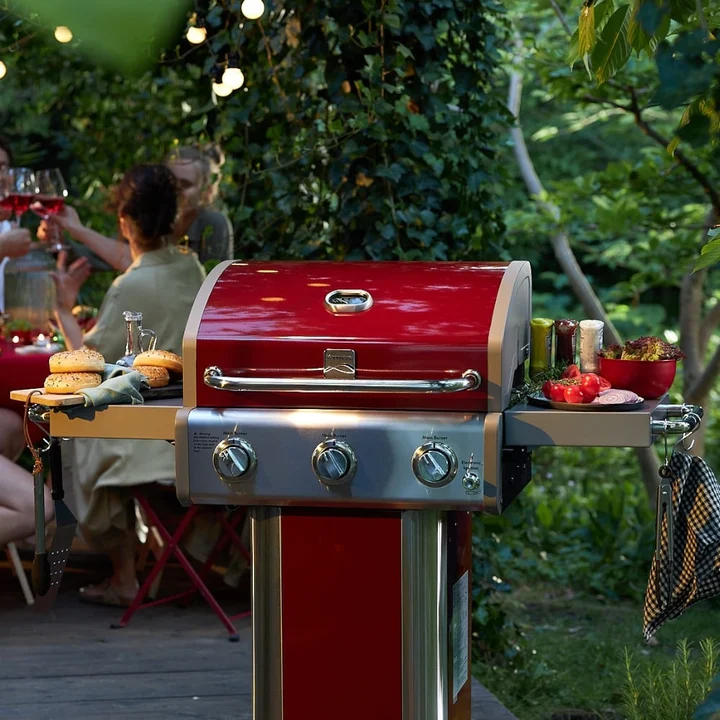 Grill 3-palnikowy Kenmore Color czerwony