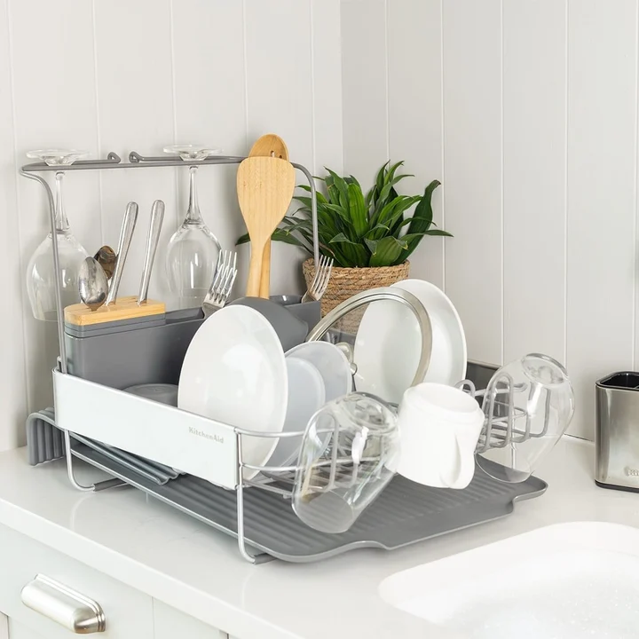 Suszarka do naczyń rozkładana szara