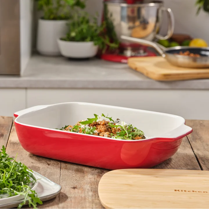 Naczynie ceramiczne 3,8L czerwone