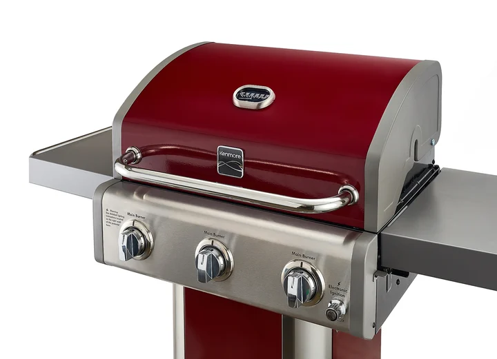 Grill 3-palnikowy Kenmore Color czerwony