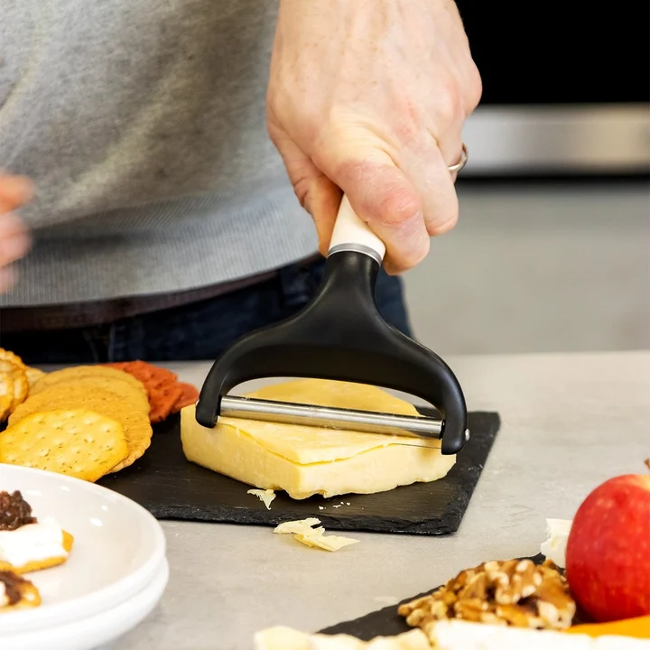 Nóż strunowy do sera Coreline kremowy