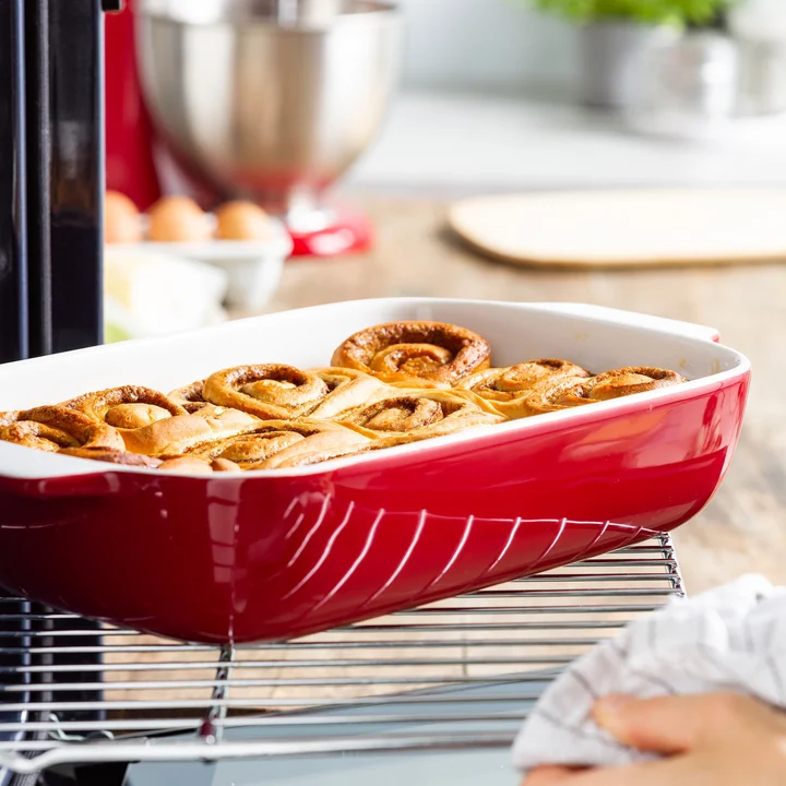 Naczynie ceramiczne 3,8L czerwone