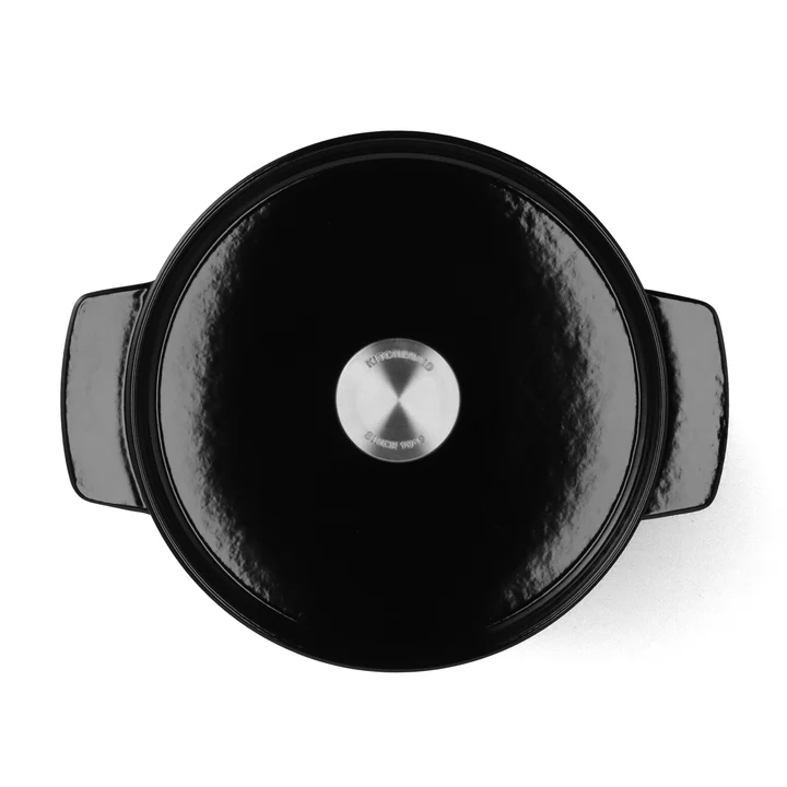 5,2L Garnek żeliwny czarny