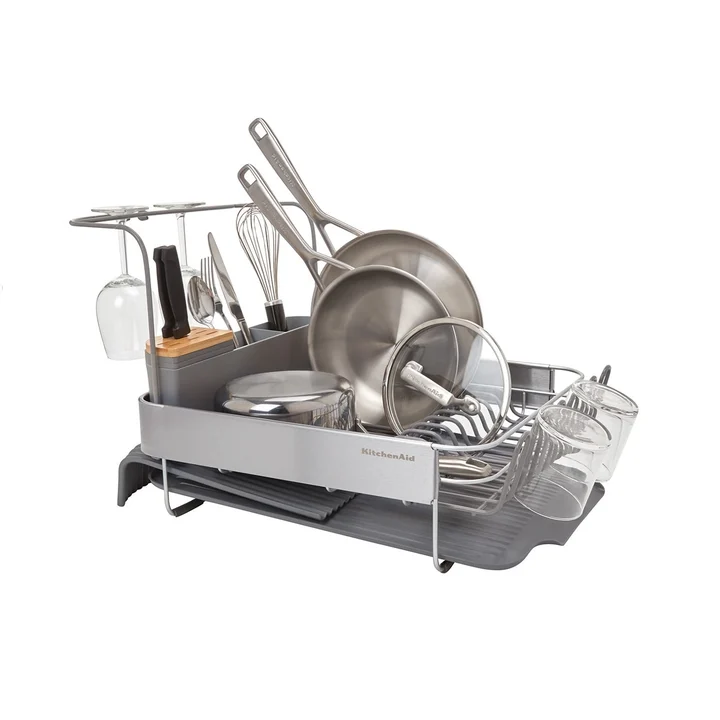 Suszarka do naczyń rozkładana szara