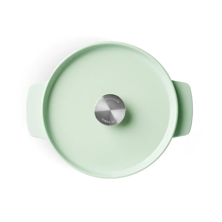 3,3L Garnek żeliwny pistacjowy