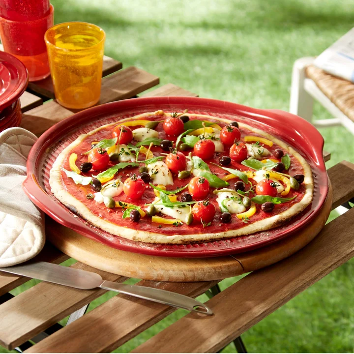 Kamień do pizzy 37cm czerwony Emile Henry
