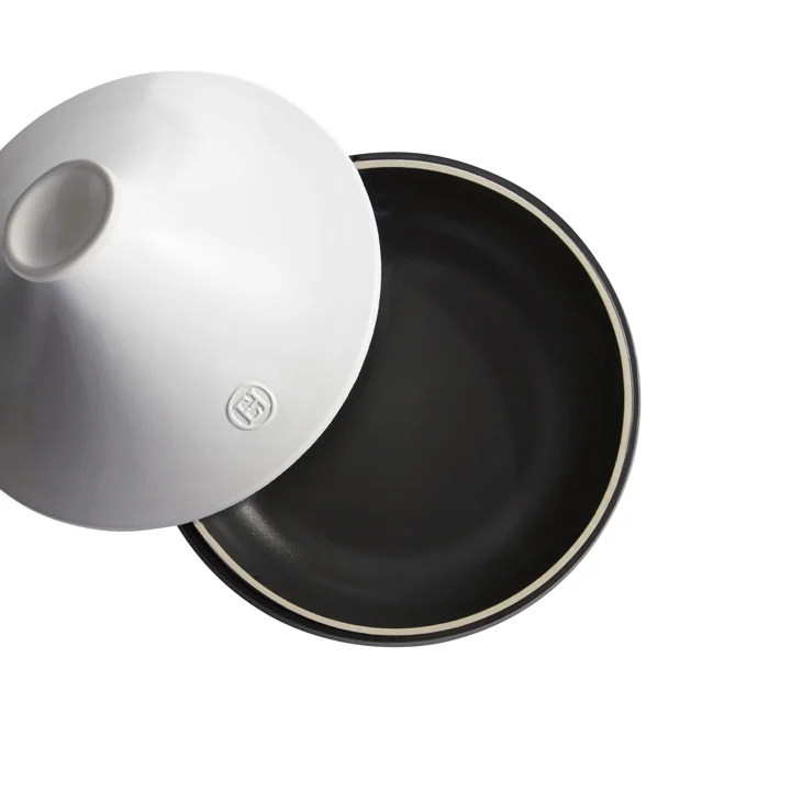 Tagine 26cm 2L czarno-biały Emile Henry