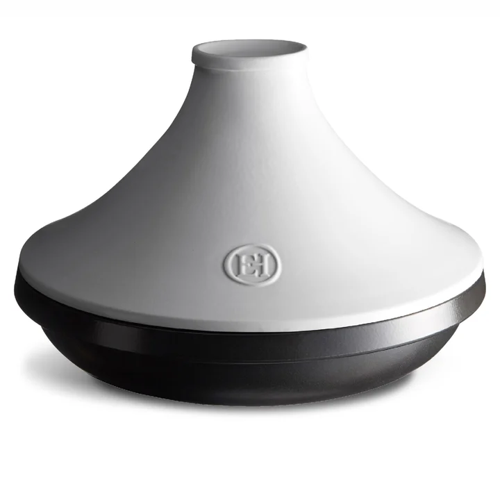 Tagine 33cm 4L czarno-biały Emile Henry