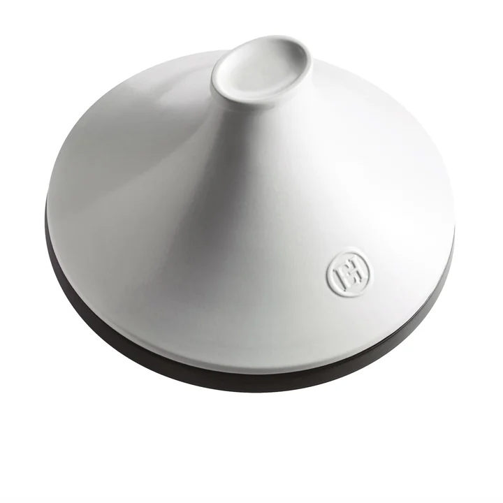 Tagine 33cm 4L czarno-biały Emile Henry