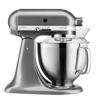 4,8L Artisan 5 KitchenAid 5KSM185 w kolorze srebrzystopopielaty