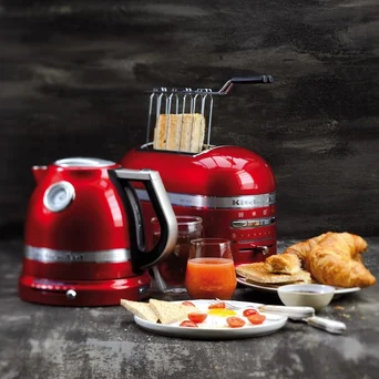 Śniadaniowy Zestaw Artisan w kolorze czerwony karmelek