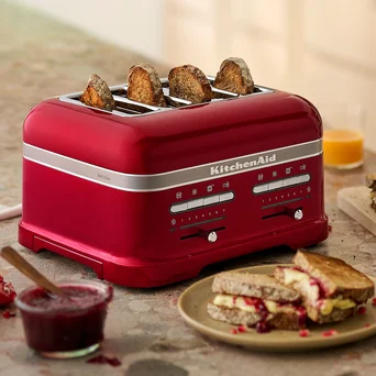 Toster 4 Artisan 5KMT4205 w kolorze czerwony karmelek
